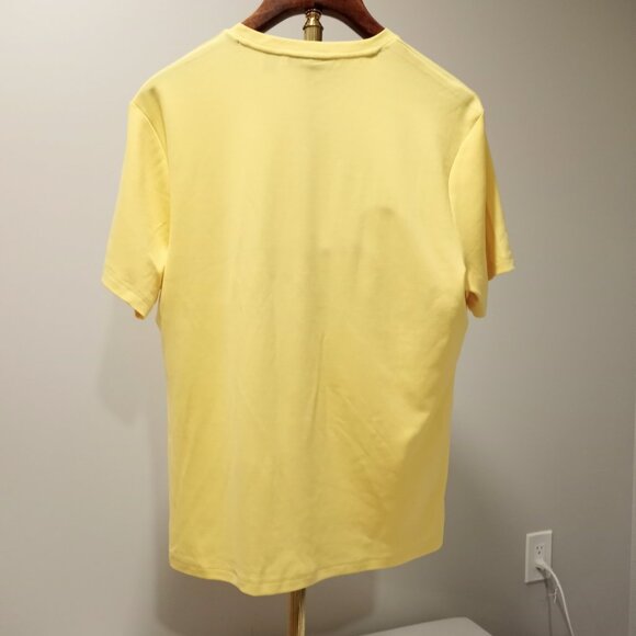 PERRY ELLIS YELLOW V-NECK SHORT SLEEVE T-SHIRT MEN SIZE L - Picture 6 of 6